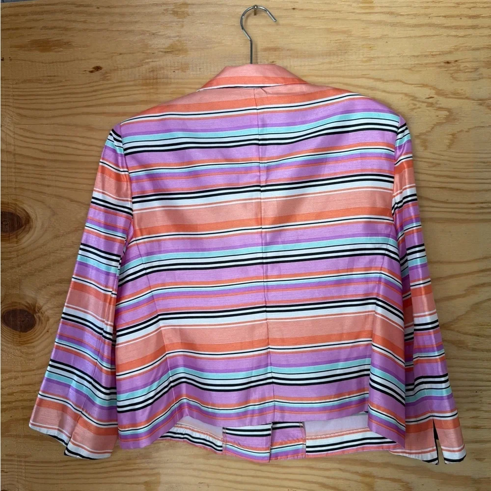 Perceptions Women's Striped Multicolor Blazer size 18 - Picture 7 of 12